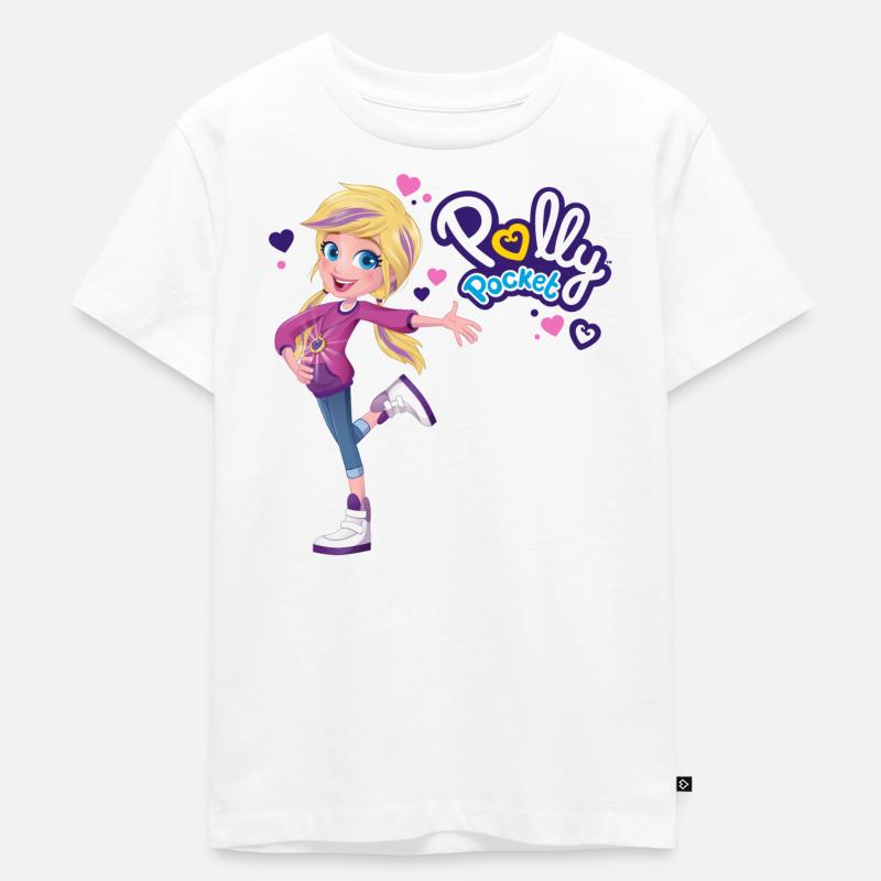 Polly Pocket™ Design Modern - Kinder Premium Bio T-Shirt - Weiß