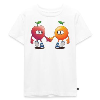 Die fruchtige Freundschaft - Kinder Premium Bio T-Shirt - Weiß - Vorne - Hailey (125cm)