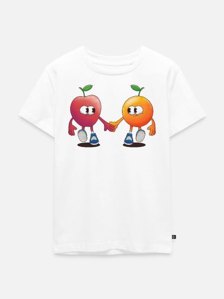 Die fruchtige Freundschaft - Kinder Premium Bio T-Shirt - Weiß