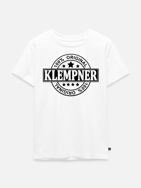 Klempner - Kinder Premium Bio T-Shirt - Weiß