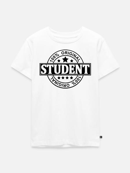 Student - Kinder Premium Bio T-Shirt - Weiß