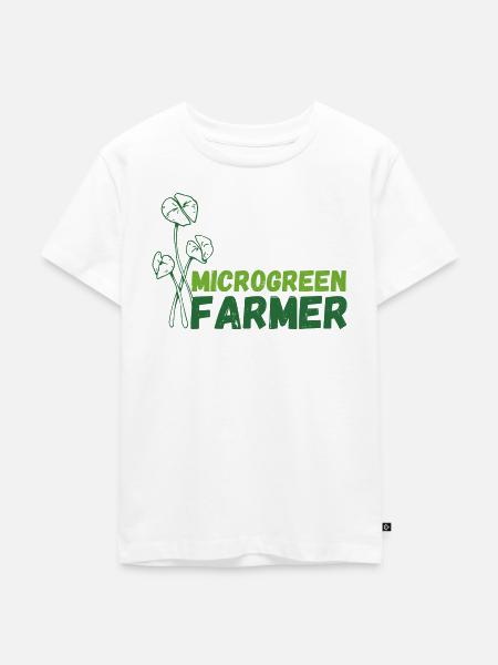 Microgreens Farmer - Kinder Premium Bio T-Shirt - Weiß