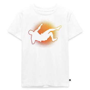 Women's Climbing Bouldering Bouldering Climbing - Kids Premium Organic T-Shirt - white - Front - Hailey (125cm)