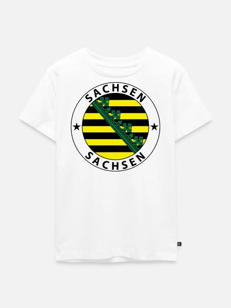 Sachsen - Kinder Premium Bio T-Shirt - Weiß