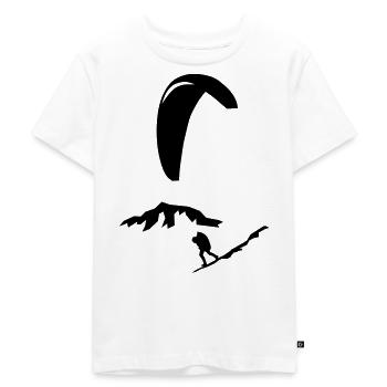Paragliding - Kinder Premium Bio T-Shirt - Weiß - Vorne - Hailey (125cm)