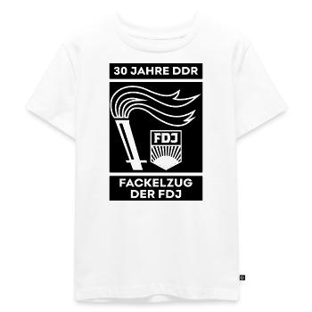 Marche aux flambeaux de la FDJ Pioner URSS Lenin - T-shirt Premium bio Enfant - blanc - Devant - Hailey (125cm)