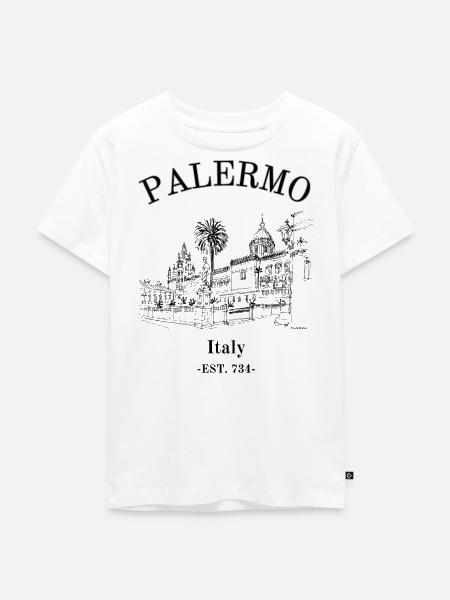 Palermo - Kinder Premium Bio T-Shirt - Weiß