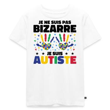 Je ne suis pas bizarre je suis autiste - T-shirt Premium bio Enfant - blanc - Devant - Hailey (125cm)