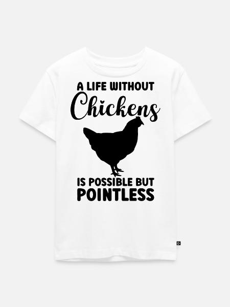Huhn Statement Humor - Kinder Premium Bio T-Shirt - Weiß