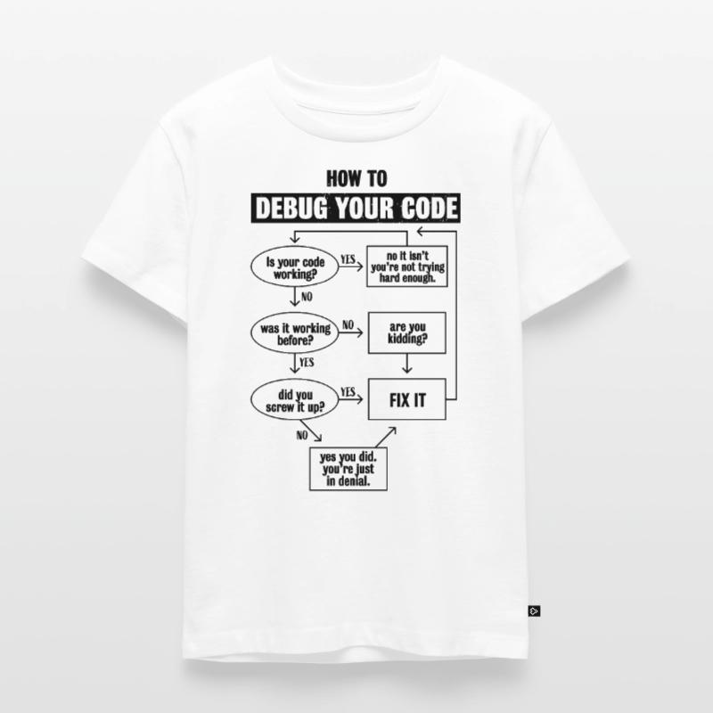 Codage de code de programmation Cadeau de débogage drôle T-shirt Premium bio Enfant