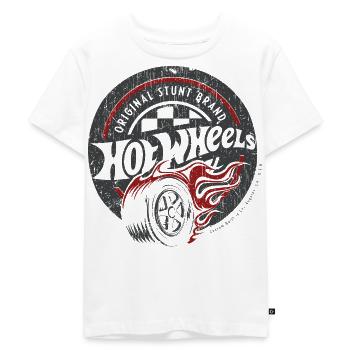 Hot Wheels Vintage Original Stunt Brand - Kinder Premium Bio T-Shirt - Weiß - Vorne - Hailey (125cm)