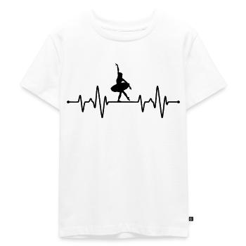 Danseur de ballet Heartbeat - T-shirt Premium bio Enfant - blanc - Devant - Hailey (125cm)