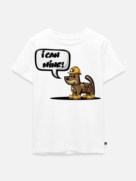 ICH KANN ABBAUEN! - Kinder Premium Bio T-Shirt - Weiß