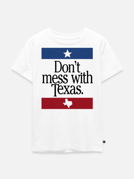 Don't Mess With Texas - Kinder Premium Bio T-Shirt - Weiß