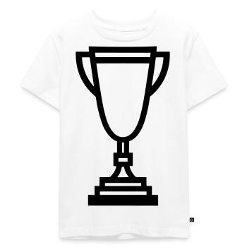trophy - Kids Premium Organic T-Shirt - white - Front - Hailey (125cm)