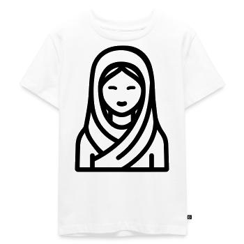 Muslimische Frau - Kinder Premium Bio T-Shirt - Weiß - Vorne - Hailey (125cm)