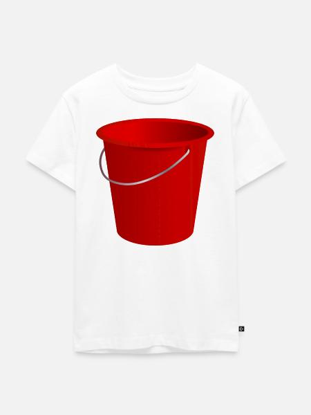 Eimer - Kinder Premium Bio T-Shirt - Weiß