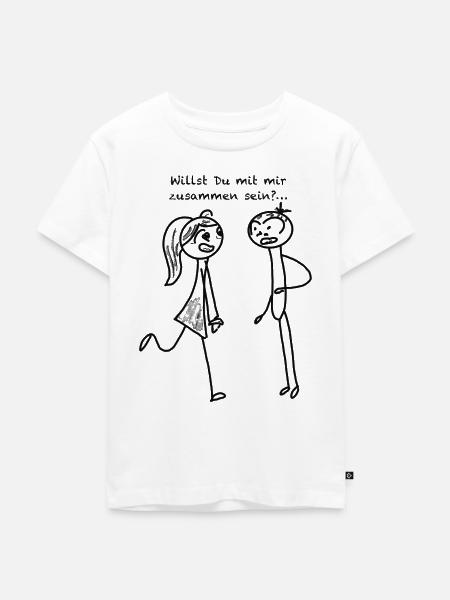 Zusammen sein - Kinder Premium Bio T-Shirt - Weiß