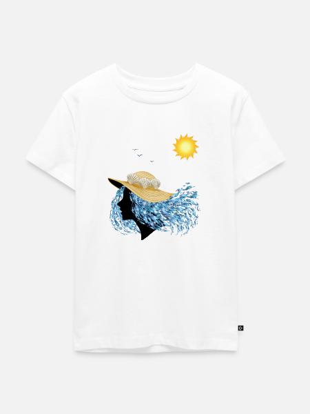 Sommer Laune - Kinder Premium Bio T-Shirt - Weiß