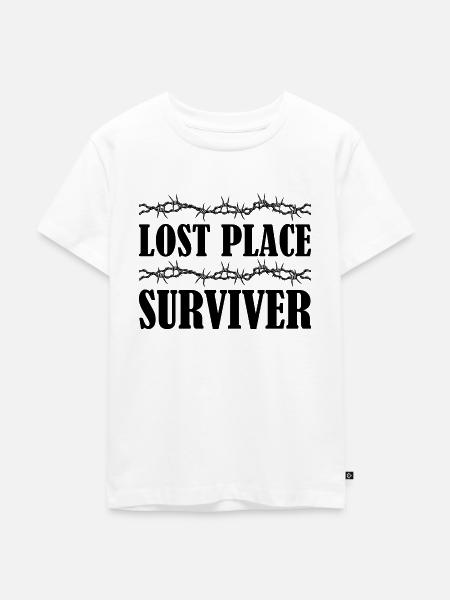 Lost Place Urbexer Urban Geschenkidee - Kinder Premium Bio T-Shirt - Weiß