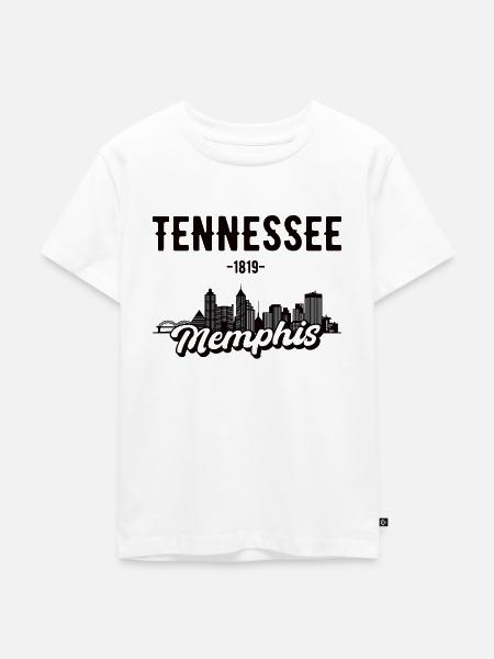 Memphis Tennessee Stadt Geschenk - Kinder Premium Bio T-Shirt - Weiß