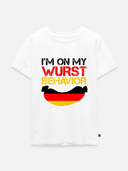 Wurst - Deutschland Oktberfest - Kinder Premium Bio T-Shirt - Weiß