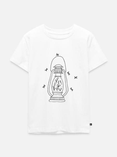 Camping, Wohnwagen, spaß - Kinder Premium Bio T-Shirt - Weiß