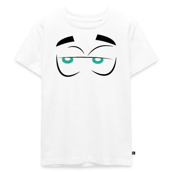 CARTOON EYES - T-shirt Premium bio Enfant - blanc - Devant - Hailey (125cm)