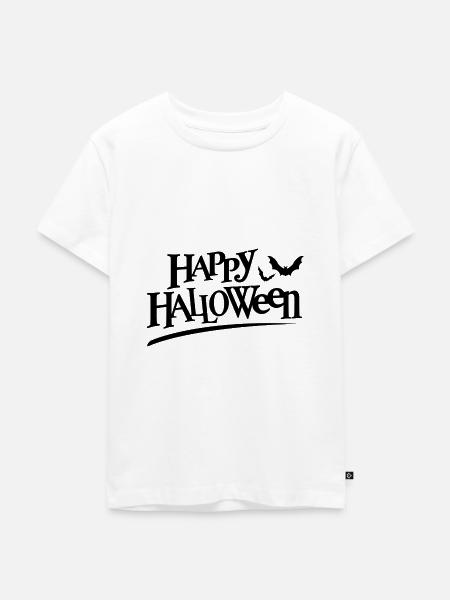 Happy Halloween - Kinder Premium Bio T-Shirt - Weiß