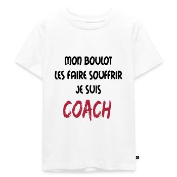 Mon boulot coach 2 - T-shirt Premium bio Enfant - blanc - Devant - Hailey (125cm)