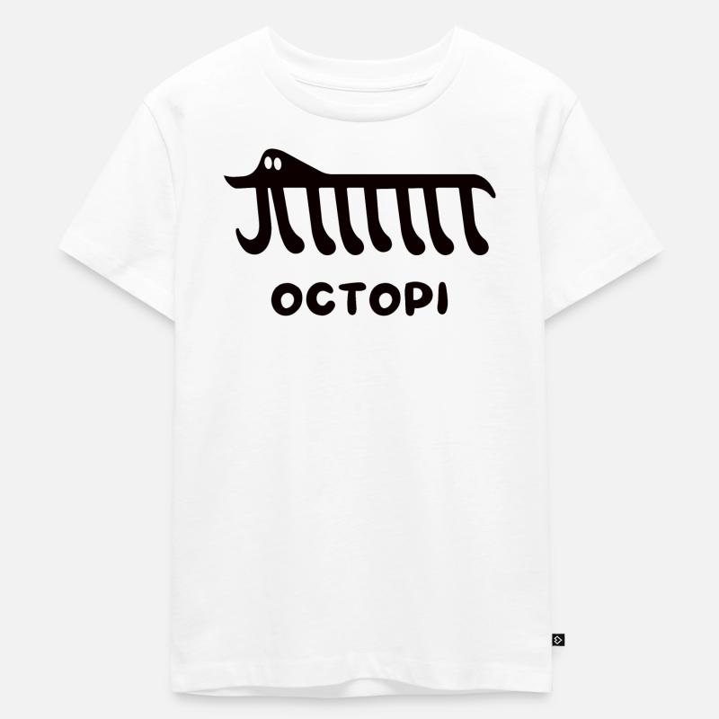 Mathematik Pi - Octopi - Kinder Premium Bio T-Shirt - Weiß