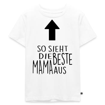 Mutter - Kinder Premium Bio T-Shirt - Weiß - Vorne - Hailey (125cm)