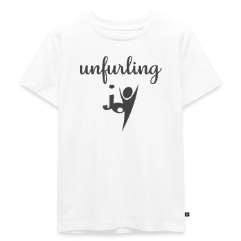 Christliches Design entfaltet Freude - Kinder Premium Bio T-Shirt - Weiß - Vorne - Hailey (125cm)