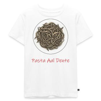 Pasta Aal Dente - Kinder Premium Bio T-Shirt - Weiß - Vorne - Hailey (125cm)