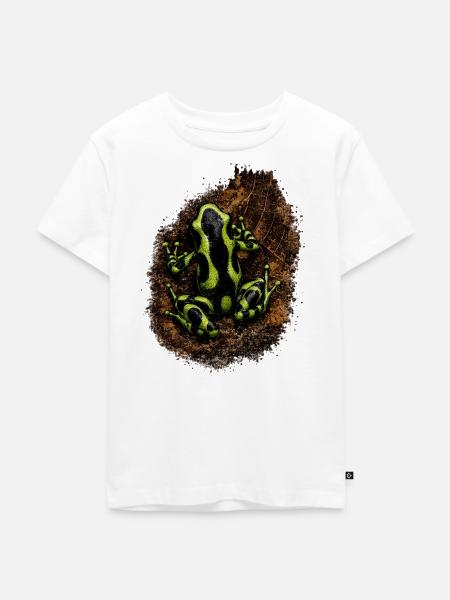 Dendrobates Auratus Karibik - Kinder Premium Bio T-Shirt - Weiß