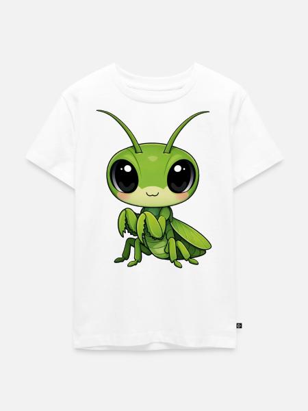 Gottesanbeterin - Kinder Premium Bio T-Shirt - Weiß