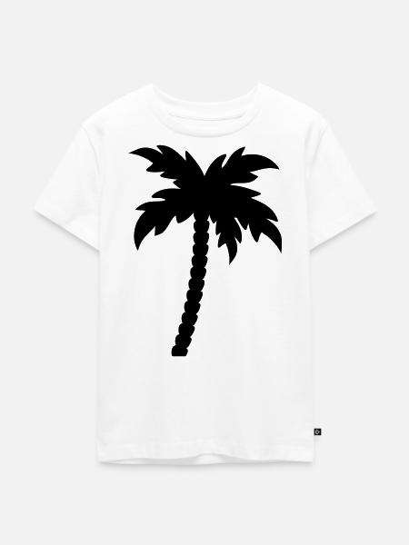 palme - Kinder Premium Bio T-Shirt - Weiß