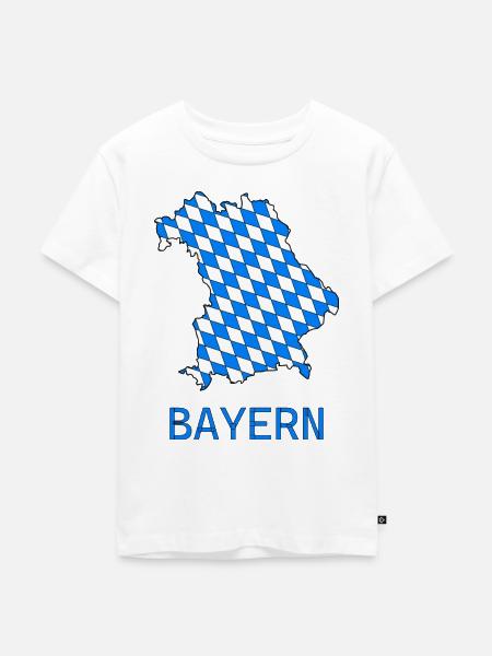 Bayern - Kinder Premium Bio T-Shirt - Weiß
