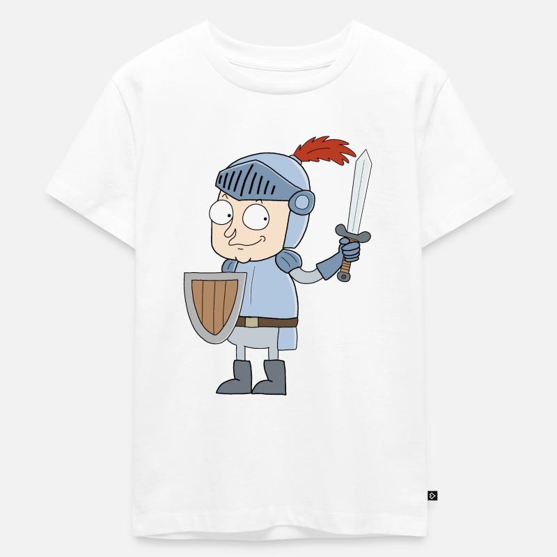 Kleiner Ritter - Kinder Premium Bio T-Shirt - Weiß