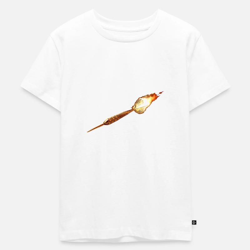 Fléchettes en feu Fléchettes Jeu De Cadeau De Design - T-shirt Premium bio Enfant - blanc