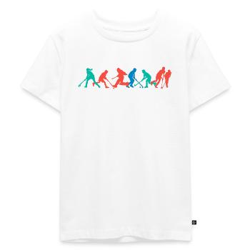 Hockey Kids Frühling - Kinder Premium Bio T-Shirt - Weiß - Vorne - Hailey (125cm)