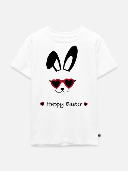 Happy Easter - Kinder Premium Bio T-Shirt - Weiß