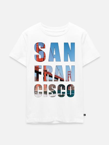 San Francisco - Traumstadt - Kinder Premium Bio T-Shirt - Weiß