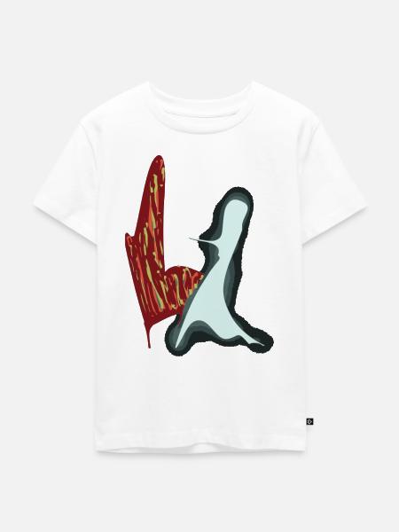 Der Begleiter - Kinder Premium Bio T-Shirt - Weiß