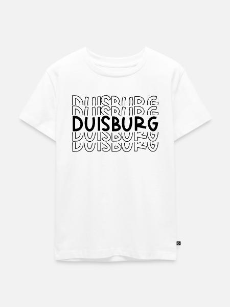 Duisburg - Kinder Premium Bio T-Shirt - Weiß