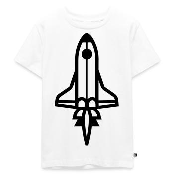 Fusée - T-shirt Premium bio Enfant - blanc - Devant - Hailey (125cm)