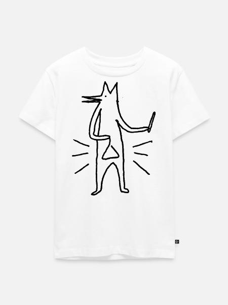 Little Triangle man - Kinder Premium Bio T-Shirt - Weiß