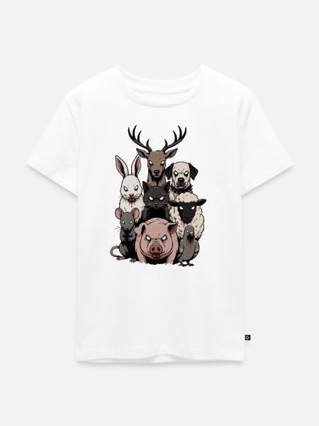 Bestien der Nacht - Kinder Premium Bio T-Shirt - Weiß