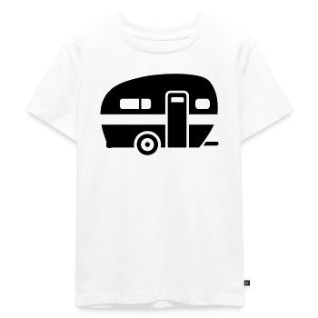 Caravan - Kids Premium Organic T-Shirt - white - Front - Hailey (125cm)