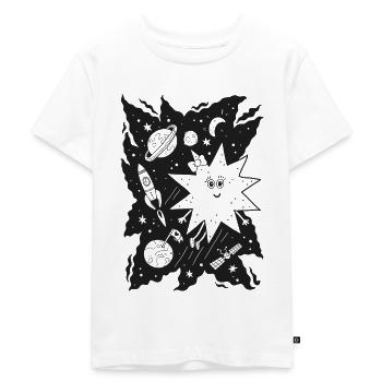 Stella Stern zum Ausmalen - Kinder Premium Bio T-Shirt - Weiß - Vorne - Hailey (125cm)
